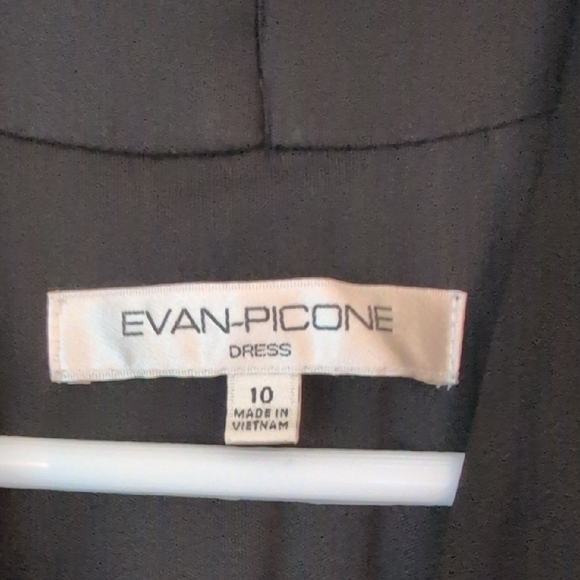 Evan Picone Black Halter Sheath Midi Dress - Picture 2 of 4